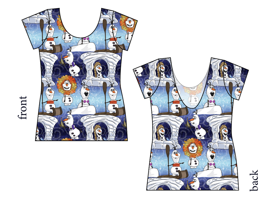 Olaf's Version Ladies' Low Back Ballerina Tee