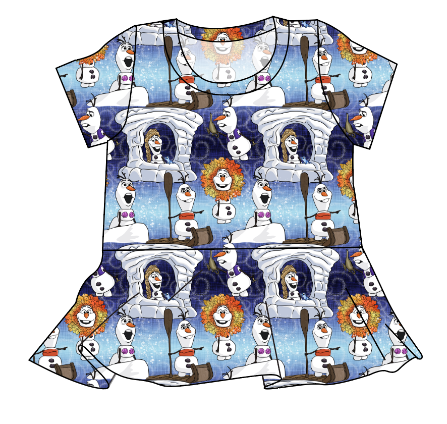 Olaf's Version Ladies' Peplum Top