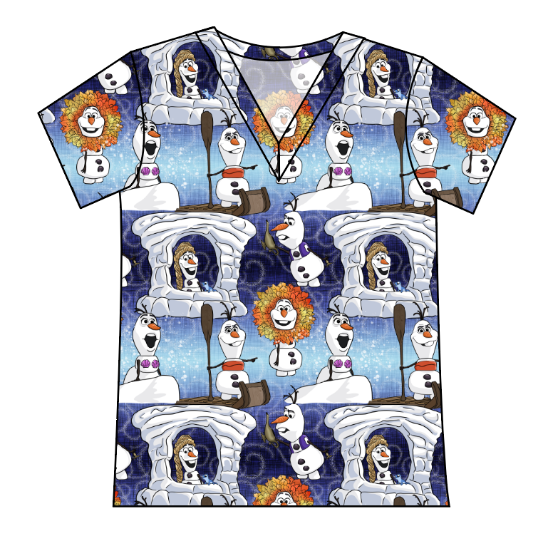 Olaf's Version Ladies' Slouchy V-Neck Tee