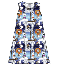 Load image into Gallery viewer, Olaf&#39;s Version Ladies&#39; Swing Dress