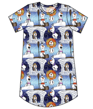 Load image into Gallery viewer, Olaf&#39;s Version Ladies&#39; T-Shirt Dress