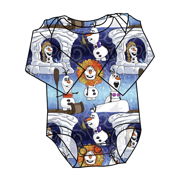Olaf's Version Lap Neck Bodysuit