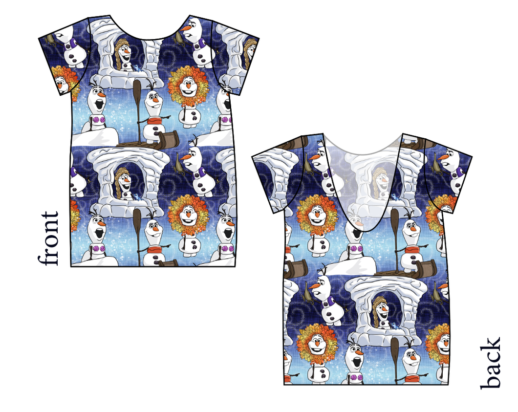 Olaf's Version Low Back Ballerina Tee
