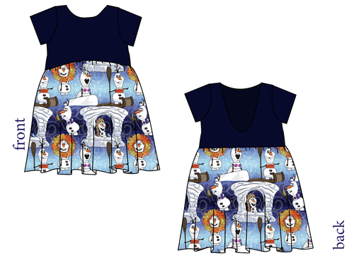 Olaf's Version Low Back Dress