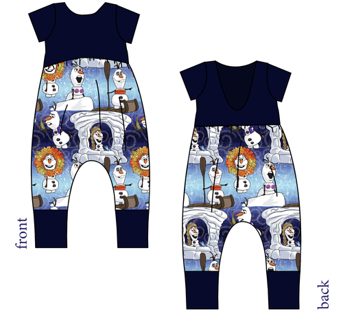 Olaf's Version Low Back Romper and Bubble Romper