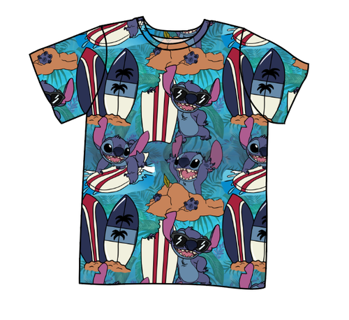 Surfing Alien Basic Tee and Tank