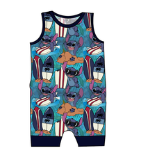 Load image into Gallery viewer, Surfing Alien Emmett Pants And Shorts T-Shirt Romper