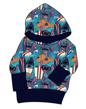 Load image into Gallery viewer, Surfing Alien Grow With Me Hoodie (or Crewneck)