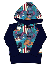 Load image into Gallery viewer, Surfing Alien Grow With Me Hoodie (or Crewneck)