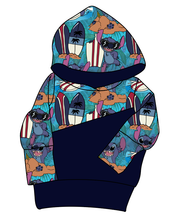 Load image into Gallery viewer, Surfing Alien Grow With Me Hoodie (or Crewneck)