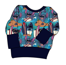 Load image into Gallery viewer, Surfing Alien Grow With Me Hoodie (or Crewneck)