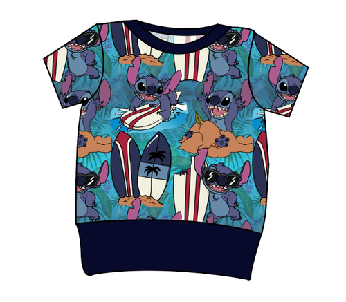 Surfing Alien Grow With Me Tee