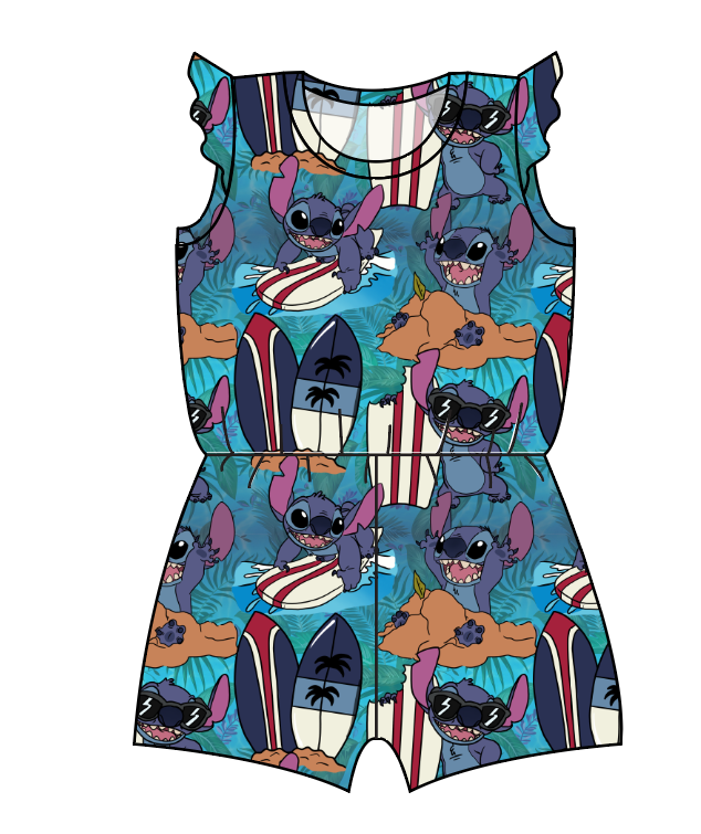 Surfing Alien Ivy Summer Romper