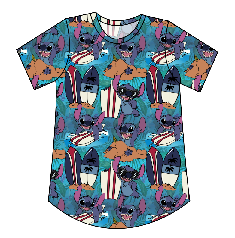 Surfing Alien Ladies' Relaxed Tee