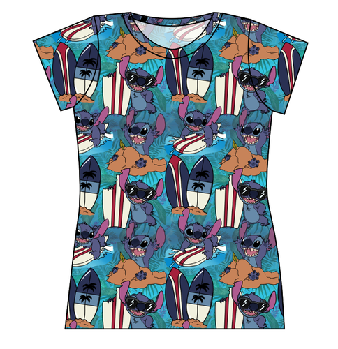 Surfing Alien Ladies' Basic Tee