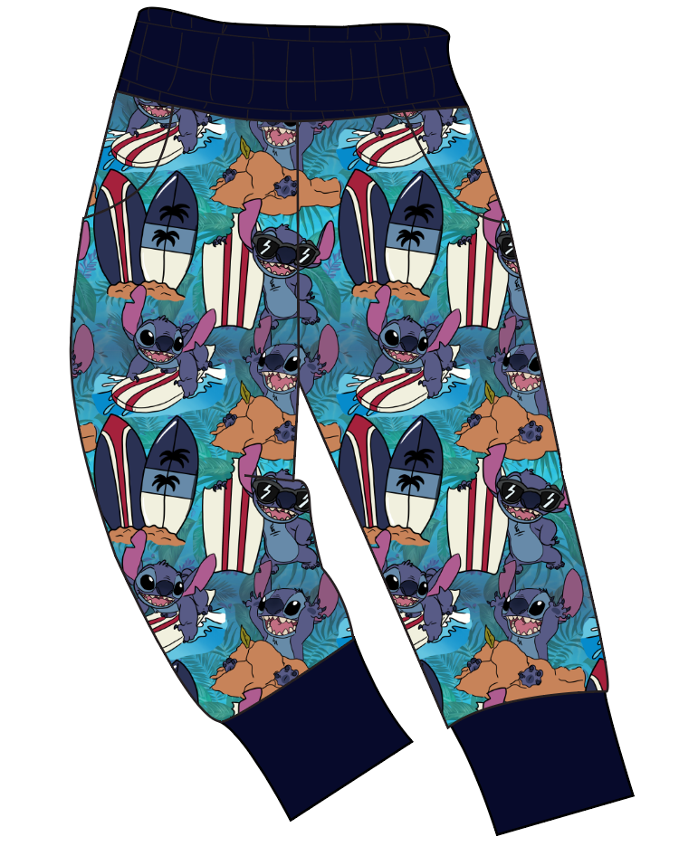 Surfing Alien Ladies' Joggers and Jogger Shorts