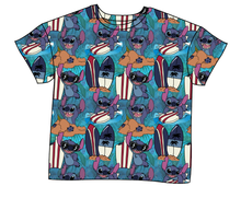 Load image into Gallery viewer, Surfing Alien Ladies&#39; Oversized Tee