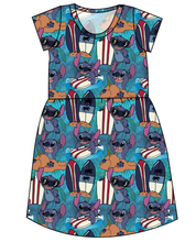 Load image into Gallery viewer, Surfing Alien Ladies&#39; Play Dress