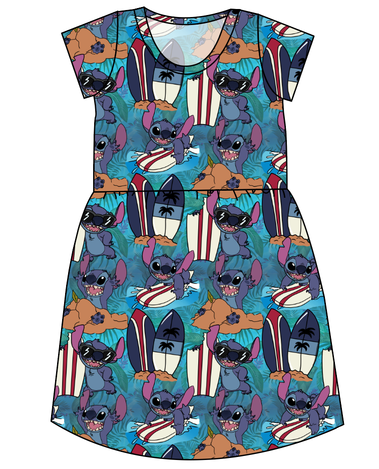 Surfing Alien Ladies' Play Dress