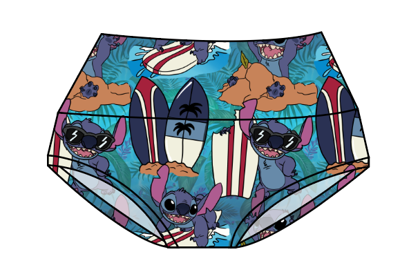 Surfing Alien Ladies' Underwear