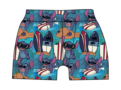 Surfing Alien Mens' Boxer Briefs