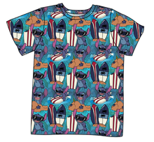 Load image into Gallery viewer, Surfing Alien Mens&#39; Tee