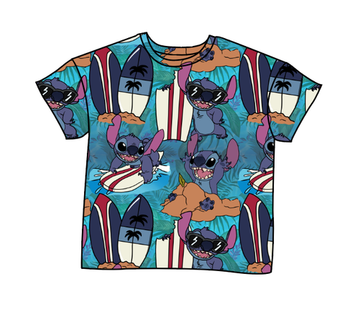 Surfing Alien Oversized Tee