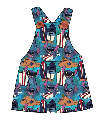 Surfing Alien Skirt-Alls