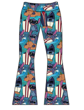Load image into Gallery viewer, Athletic Prints Magical Mouse Ears Ladies Flared Leggings