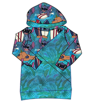 Load image into Gallery viewer, Surfing Alien Classic Hoodie (or Crewneck)