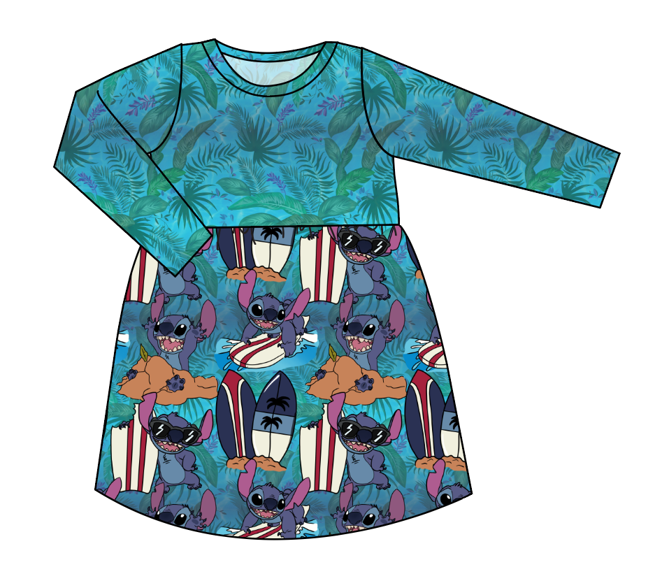 Surfing Alien Play Dress