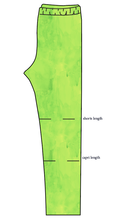 Lime Splash Basic Leggings