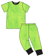 Load image into Gallery viewer, Lime Splash Basic Loungewear Set