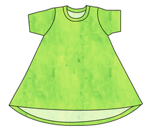 Load image into Gallery viewer, Lime Splash Basic T-Shirt Dress