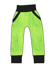 Load image into Gallery viewer, Lime Splash Beanpole Pants And Shorts