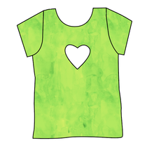 Load image into Gallery viewer, Lime Splash Cambria Heart Back Tee