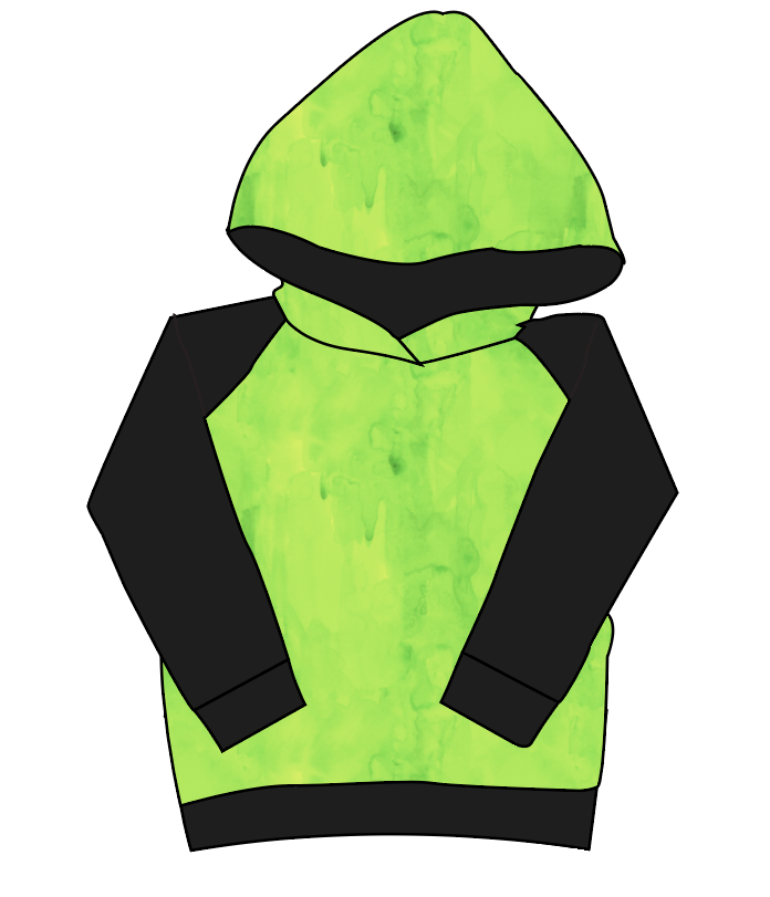 Lime Splash Classic Hoodie (or Crewneck)