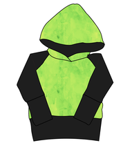 Load image into Gallery viewer, Lime Splash Grow With Me Hoodie (or Crewneck)