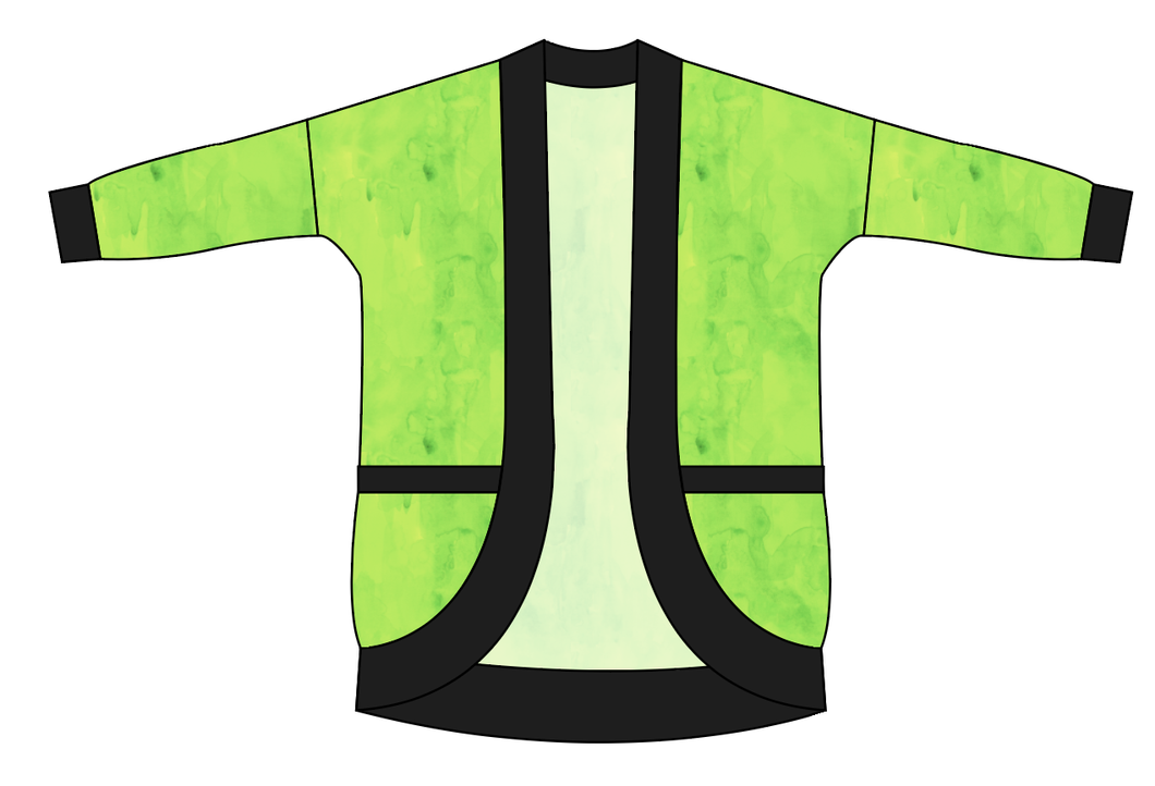 Lime Splash Ladies' Cocoon Cardigan