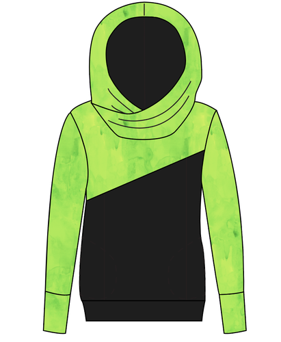 Lime Splash Ladies Hoodie