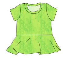 Load image into Gallery viewer, Lime Splash Ladies&#39; Peplum Top