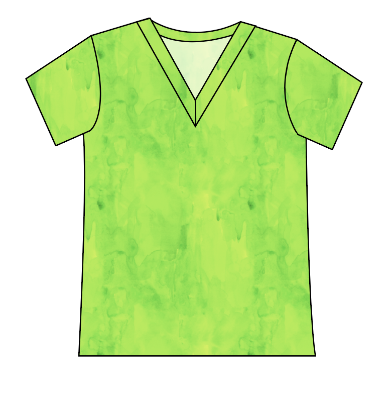 Lime Splash Ladies' Slouchy V-Neck Tee