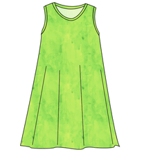 Load image into Gallery viewer, Lime Splash Ladies&#39; Swing Dress