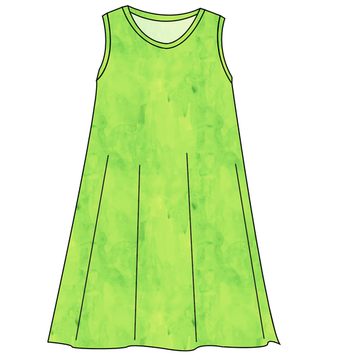 Lime Splash Ladies' Swing Dress