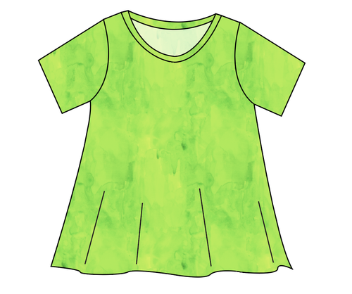 Lime Splash Ladies' Swing Tee