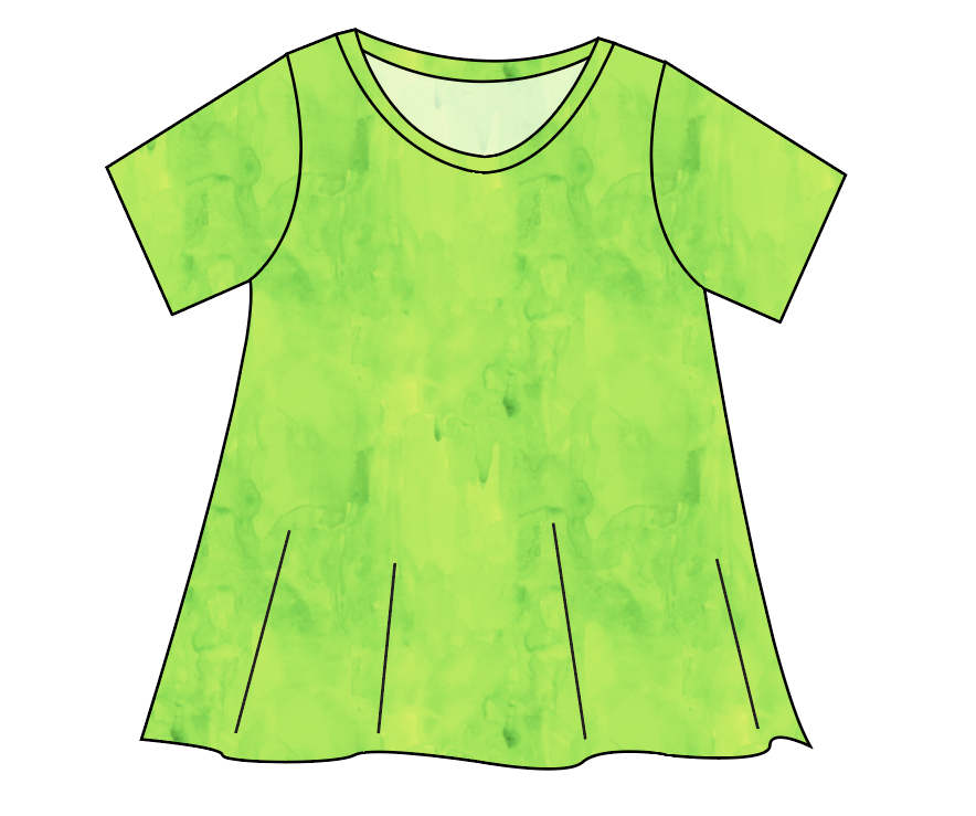 Lime Splash Ladies' Swing Tee