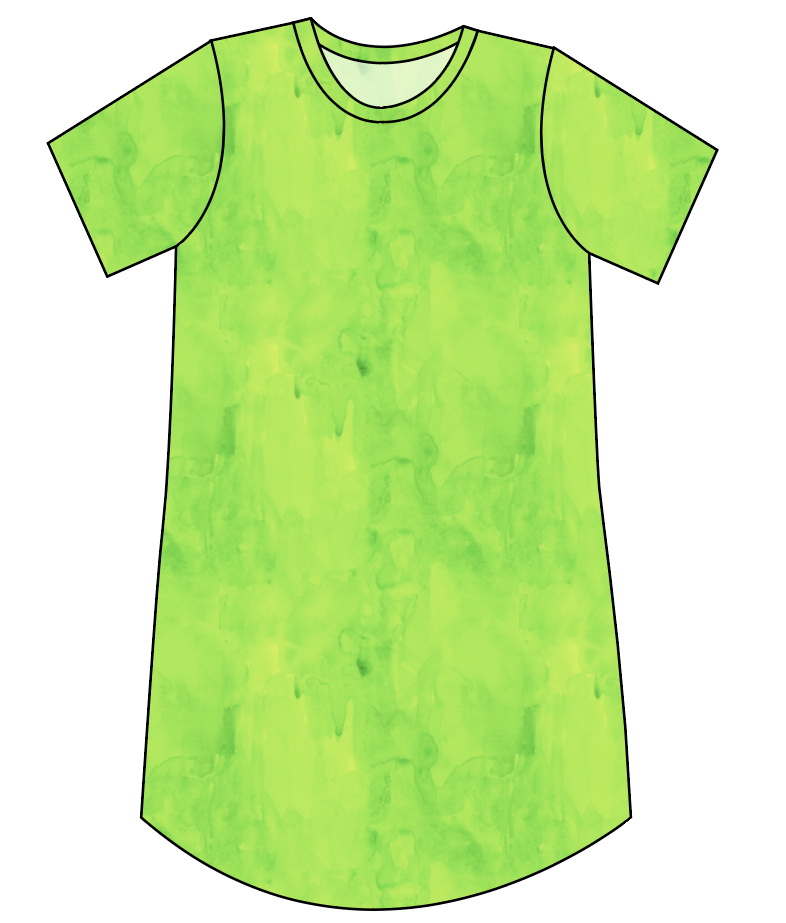 Lime Splash Ladies' T-Shirt Dress