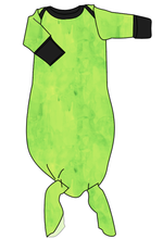 Load image into Gallery viewer, Lime Splash Newborn Knotted Gown