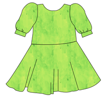 Load image into Gallery viewer, Lime Splash Prairie Dress