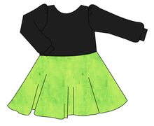 Load image into Gallery viewer, Lime Splash Prairie Dress